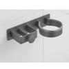 Self Adhesive Installation Blow Dryer Rack Convenient Hair Dryer Wall Shelf Aluminum Stand Holder for Bathrooms