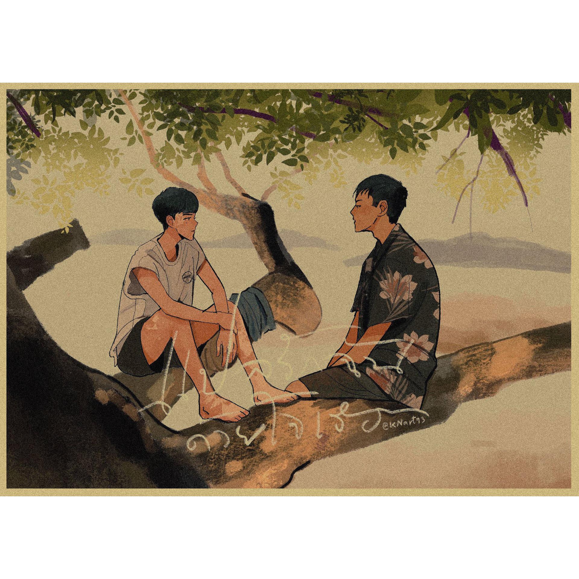 

LGBTQ+ Love Vintage Poster: Interpreting My Heart on Kraft Paper Wall Art 251 29.7X42cm (A3 size)