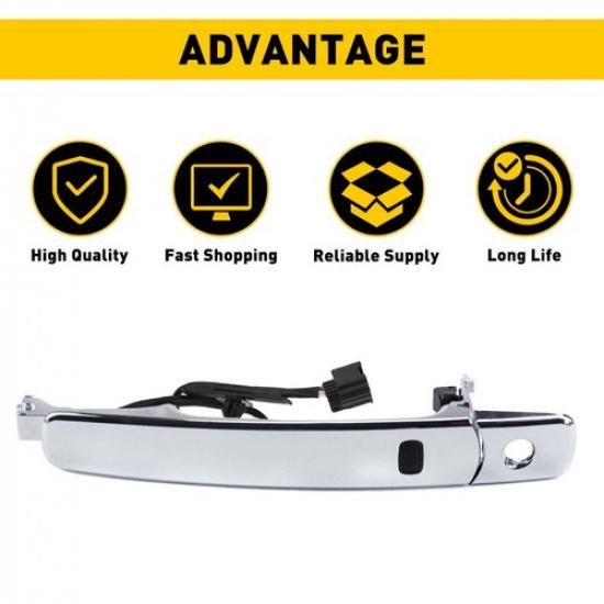 Fit 2010-13 Rogue Nissan Outer Door Handle Driver Front Side Chrome 80645-CA000