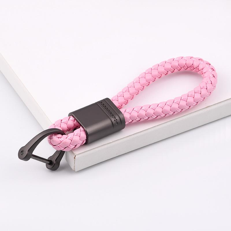 Creative Flower Pass Car Keychain Internet celebrity Key Chain Couple Braided Rope Bag Key Pendant Personalized Gifts