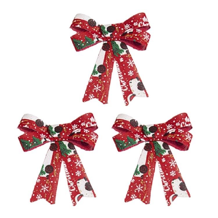 Decorative Christmas Cabinet Bowknot Sturdy and Fade Resistant Portable Accessory for Indoor Designers Daily Use