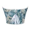 Women Blue Printed Seamless Bustier Push Up Shapewear Strapless Top