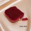 Women's Travel Flannelette Zipper Pouch Portable Modern Luxury Jewelry Packaging Bag Necklace Ring Storage Container