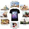 Japanese Anime Melancholy Silver-haired Handsome Guy Print Long-sleeve Top Niche Cool Style Trendy T-shirt Pure cotton T-shirt