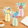 Colored Paper Vase Honeycomb Holiday Decoration for Easter Tabletop Centerpieces Wedding Receptions Festival Decoration