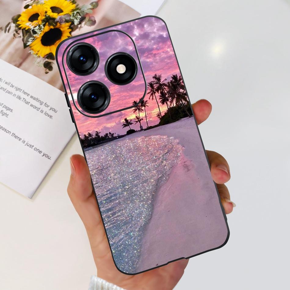 Phone Case For Tecno Spark 10 10C 2023 Fashion Flower Cat Butterfly Soft Silicone TPU Cases For Tecno Spark10 Spark10c KI5q KI5k