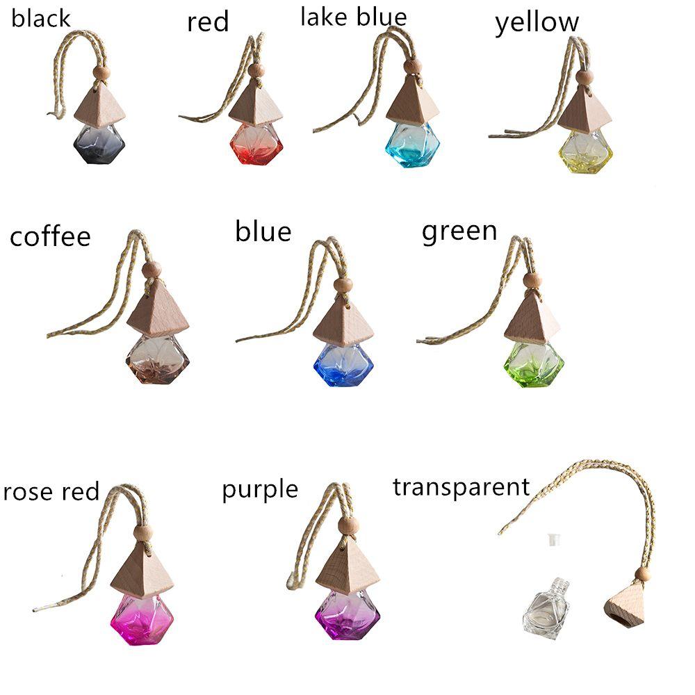 Clear Interior Empty Bottle Air Freshener Car Perfume Pendant Car Fragrance Perfume Hanging