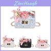 Adorable Cartoon Kids Crossbody Bag With Flower Design For Girls Mini Purse