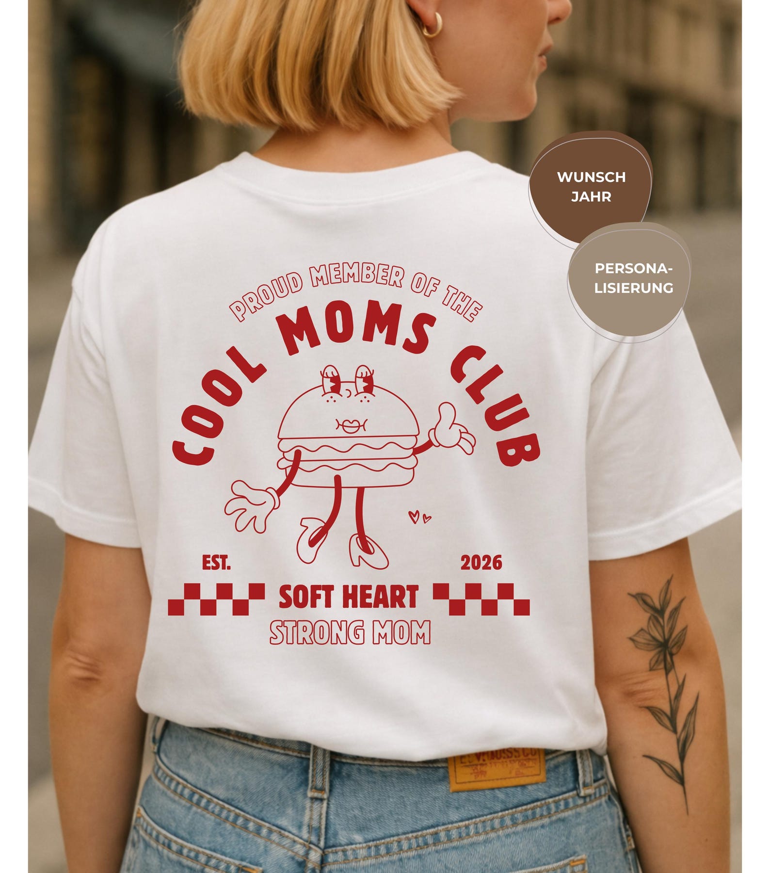 Personalized Mother s Day gift for Mom, Cool Moms Club T-shirt, shirt with desired year, gift for Mom, Mother s Day gift idea, birth S