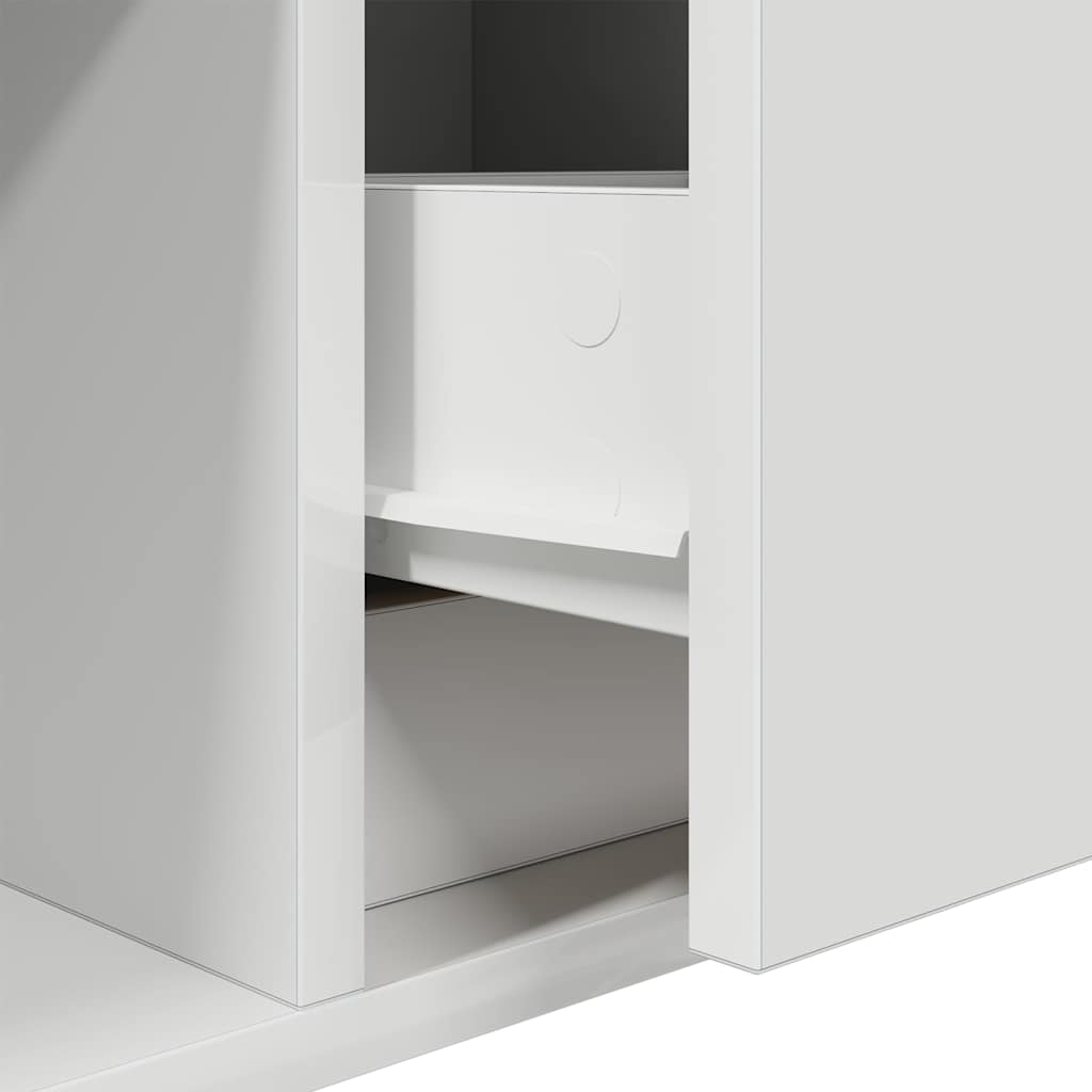TV Cabinet White 60x31x25.5 cm Engineered Wood
