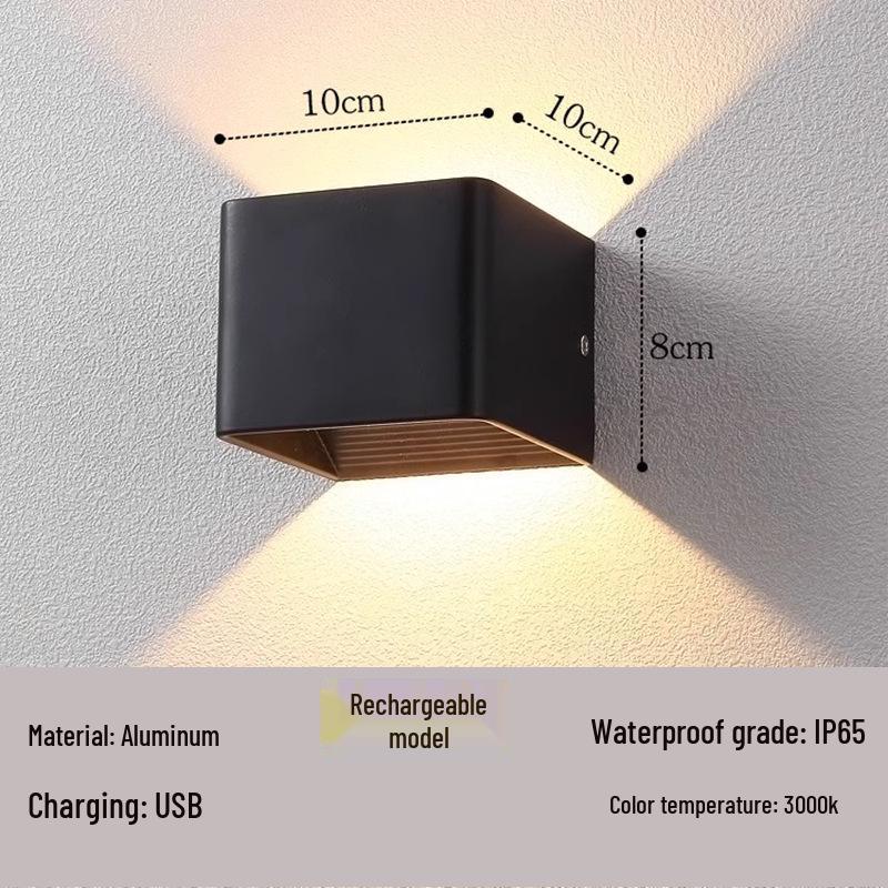 USB Rechargeable Magnetic LED Wall Light with Motion Sensor - No Wiring or Drilling Needed