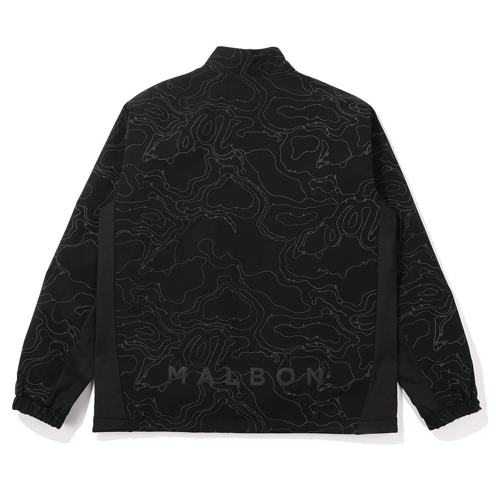 Malbon Golf Reflective Print Padded Jacket Black (Man)