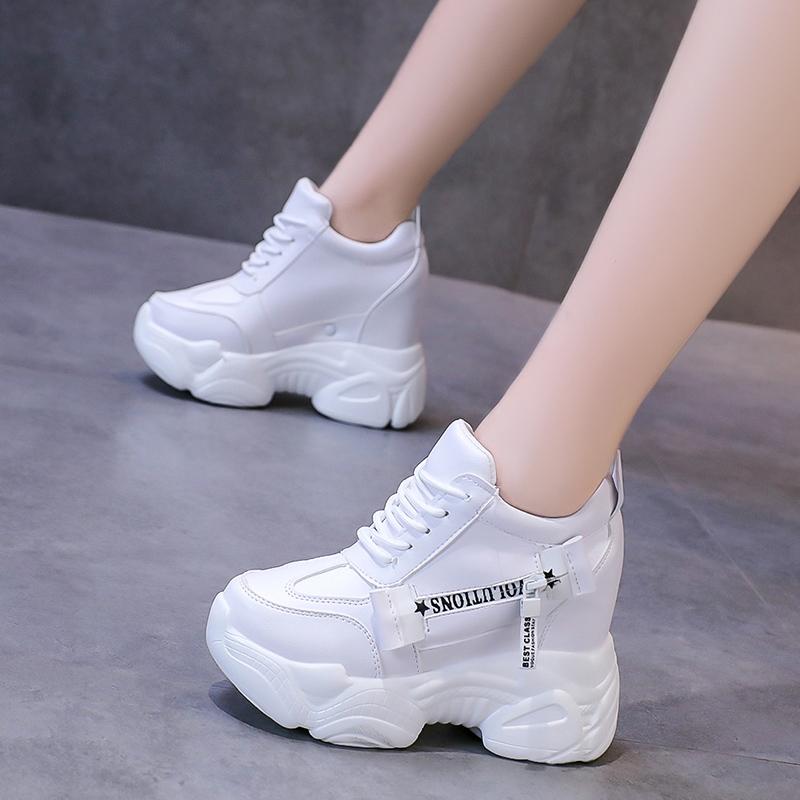 New Platform Shoes for Women 11CM Comfortable Non-slip Women Boots Casual Flats Designer Shoes Chunky Sneakers