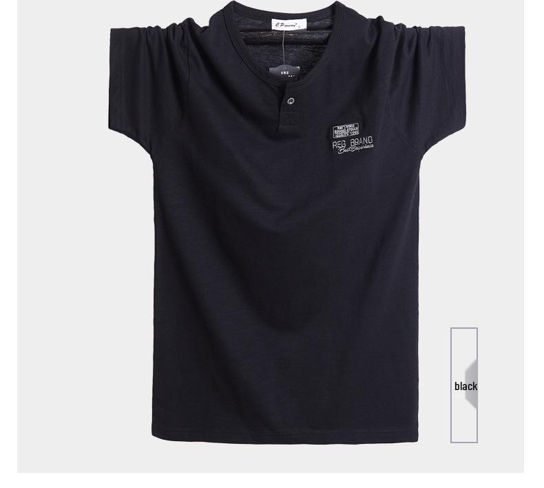 Men's Plus Size Short Sleeve Bamboo Fiber Sport T-shirt - Loose, Trendy, and Versatile