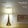 Nordic Metal Fabric USB Table Lamp - LED Night Light for Bedroom or Study