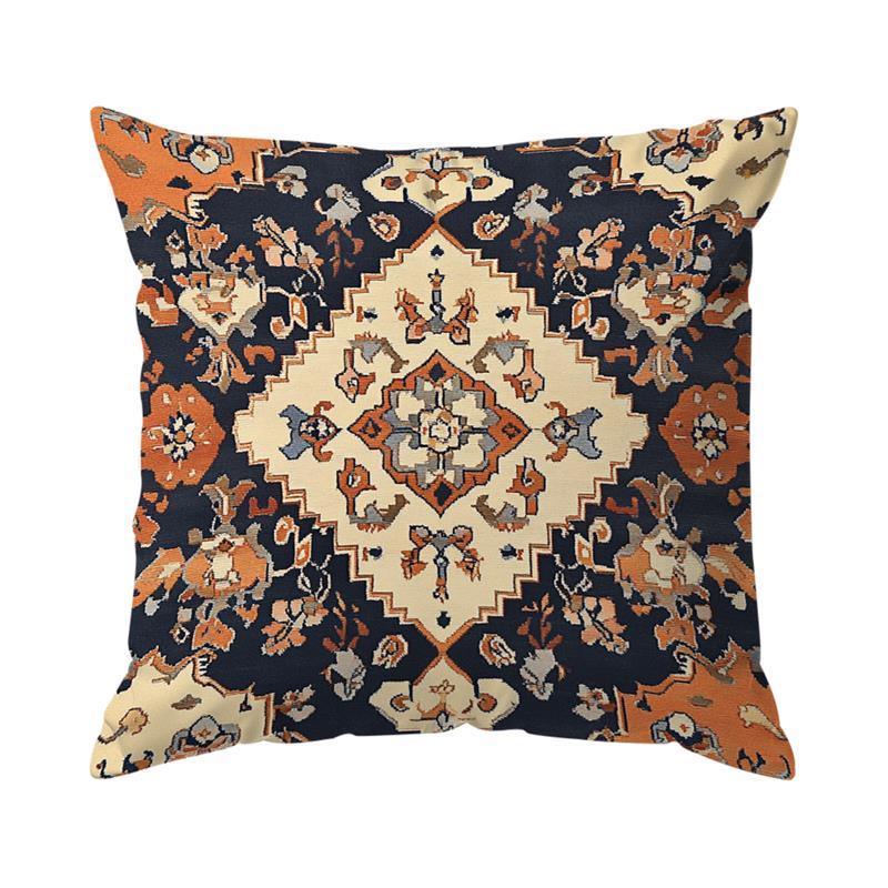 Home Decor Exquisite Ethnic Pattern Digital Print Pillow Covers Pattern Cushion Cover Suitable For Sofa Bedroom Car Pillow
