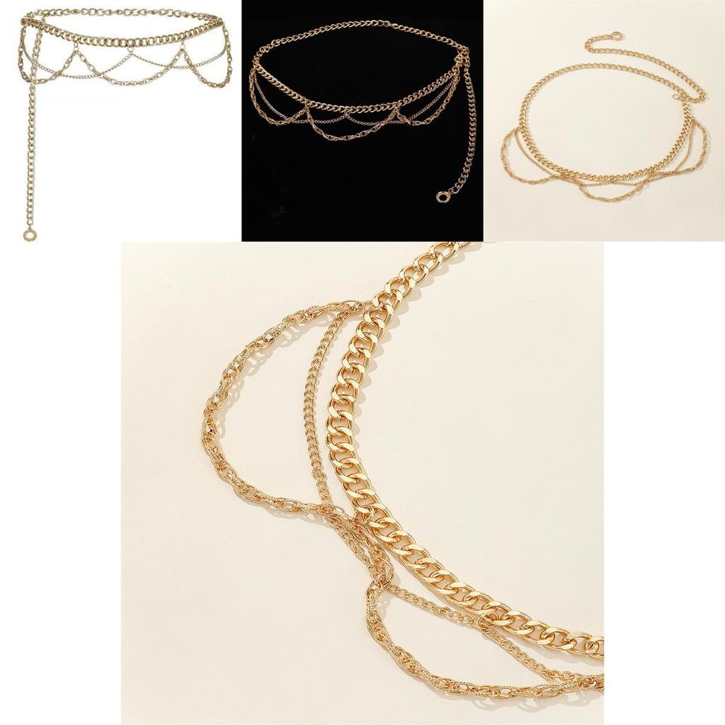 Womens Metal Layered Waist Chain With Vintage Style For Spring And Autumn Fashion