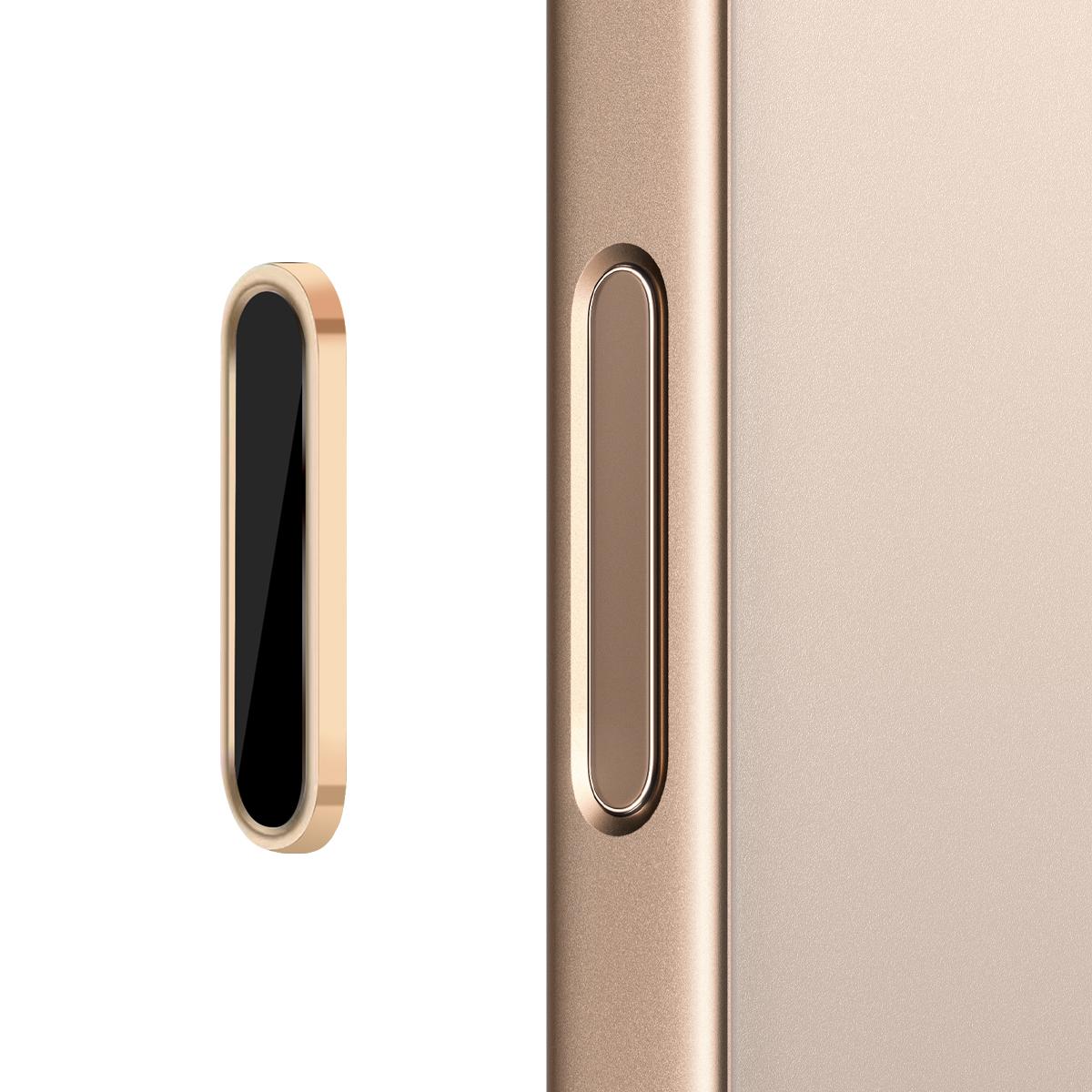 

NORTHJO Для iPhone 16/16 Plus/16 Pro/16 Pro Max Захисник кришки кнопки керування камерою Металева рамка з конденсаторним чипом Black Gold