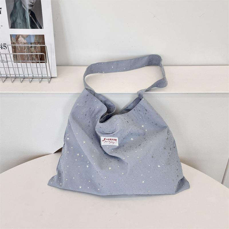 1 Casual Cloth Bag Large Capacity Sticker Drill Little Star Shoulder Crossbody Cloth Bag Women's Shoulder Bag
