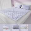 2/3 Pezzi Coprimaterasso Rinfrescante Fascia Elastica Quattro Angoli Antiscivolo Tappetino Rinfrescante Estivo per Letto Singolo Matrimoniale Biancheria da Letto Traspirante