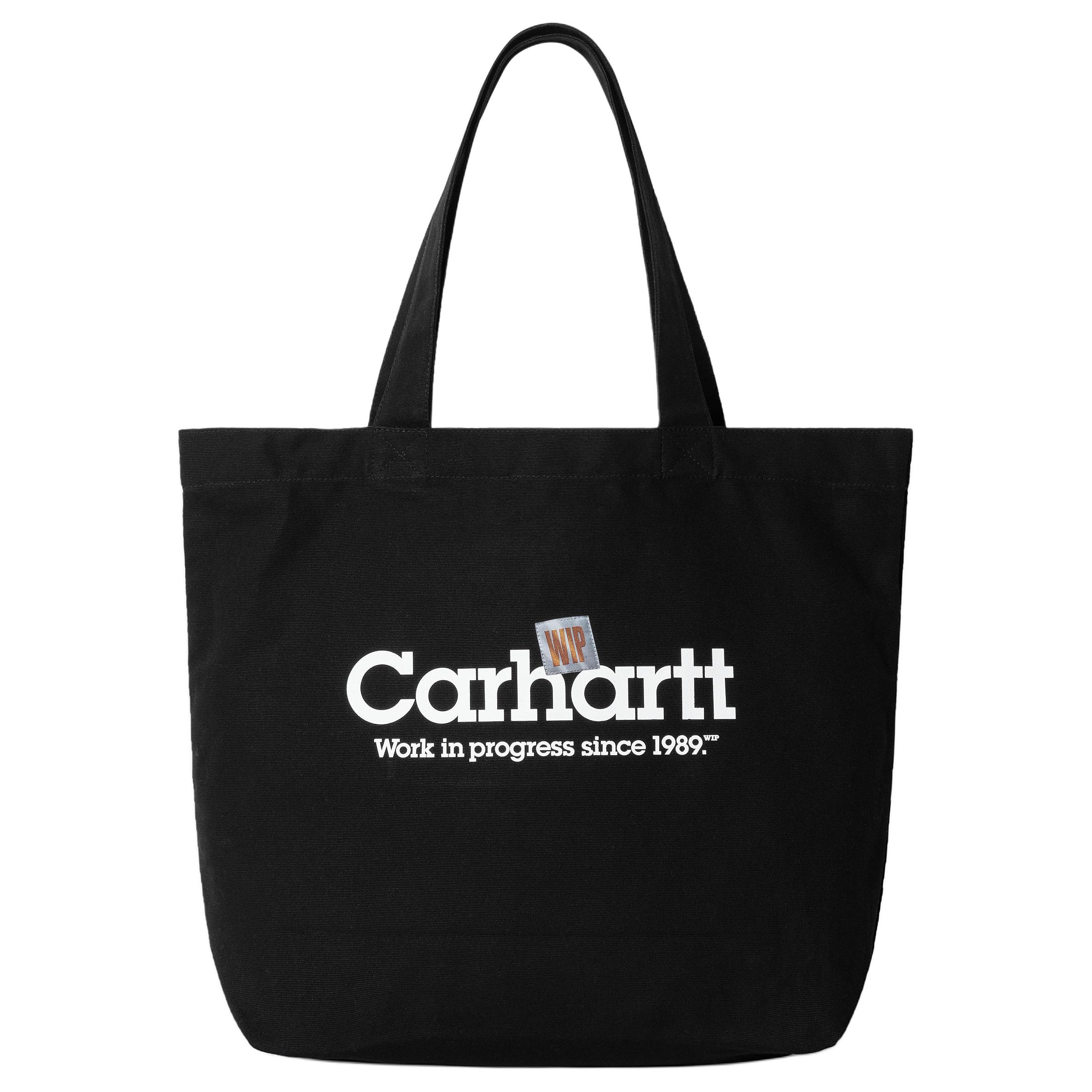 

Новая хлопковая сумка-тоут Carhartt WIP, сумка для покупок, большая наплечная сумка унисекс черная I032928_2NT_XX 54.1*14.0*42.9CM