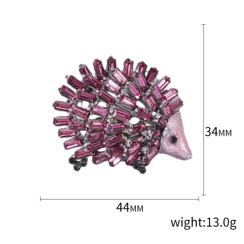 Enamel Hedgehog Brooches for Women Unisex Small Animal Pins Banquet Party Backpack Gifts Jewelry Accessories