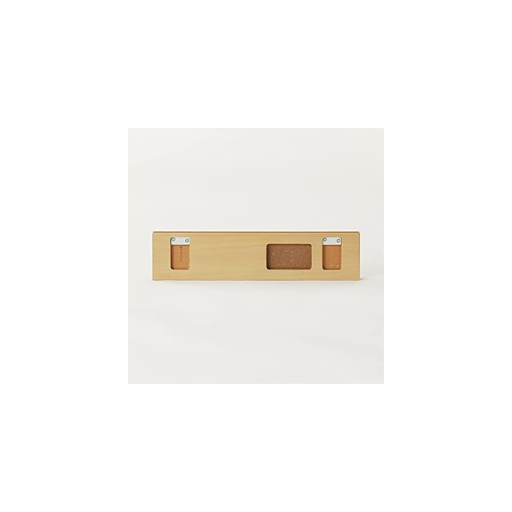 MUJI Wall-Mounted Furniture, 3-Hook Hanger, Oak Wood, 44cm (W) x 25cm (D) x 10cm (H), 44505083