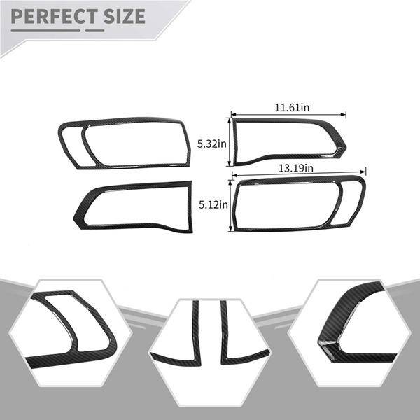 Kryty zadních světel pro Jeep Grand Cherokee 2014-2020 - Sada 4 kusů