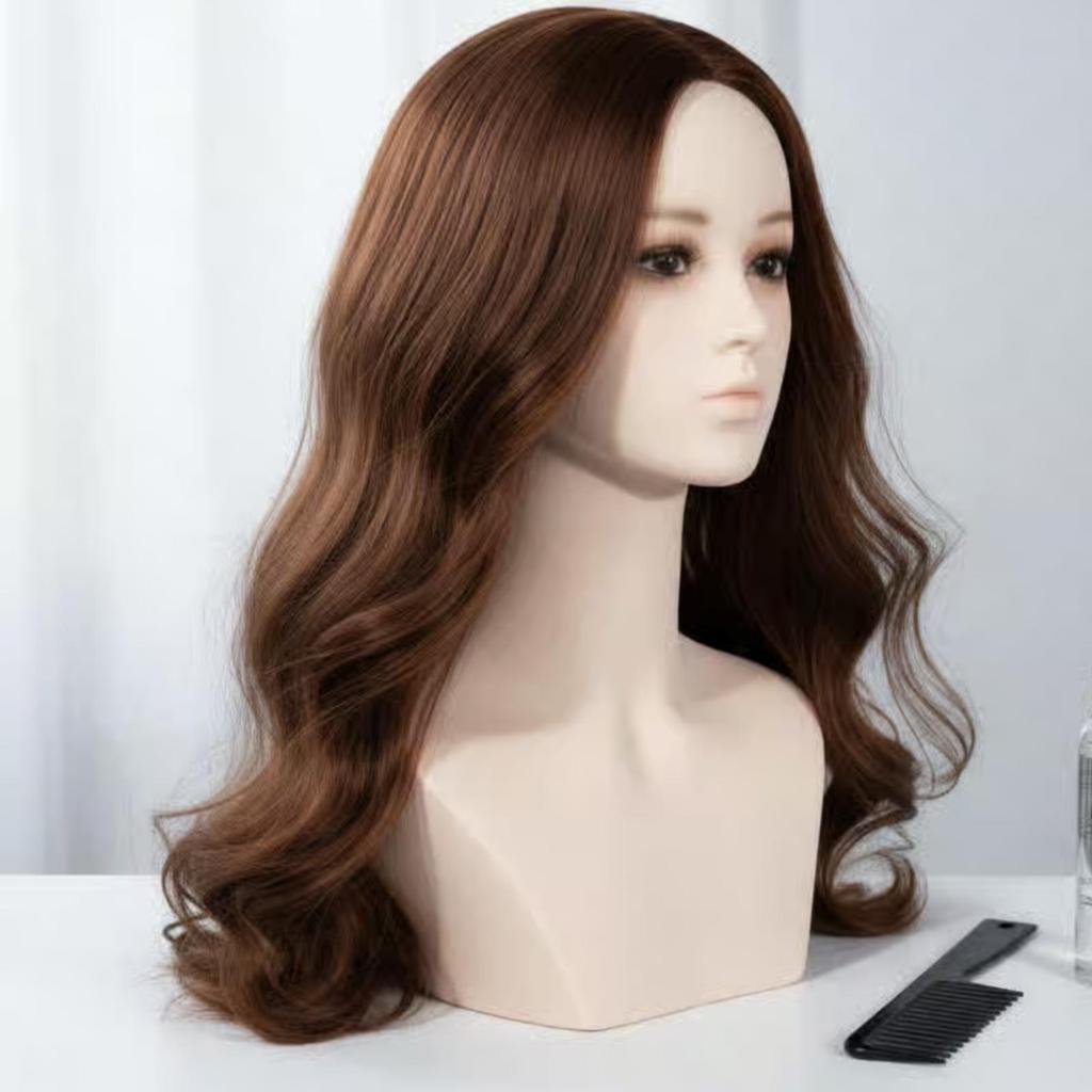 Mannequin Head Bust SkinToneToned Female Smooth Finished
