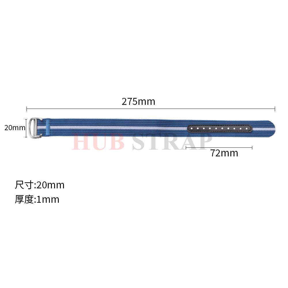 20mm High Quality Nylon Watch Strap Green Black Watchband for Men Military Casual Watchband Army Sport Bracelet Replacement Belt