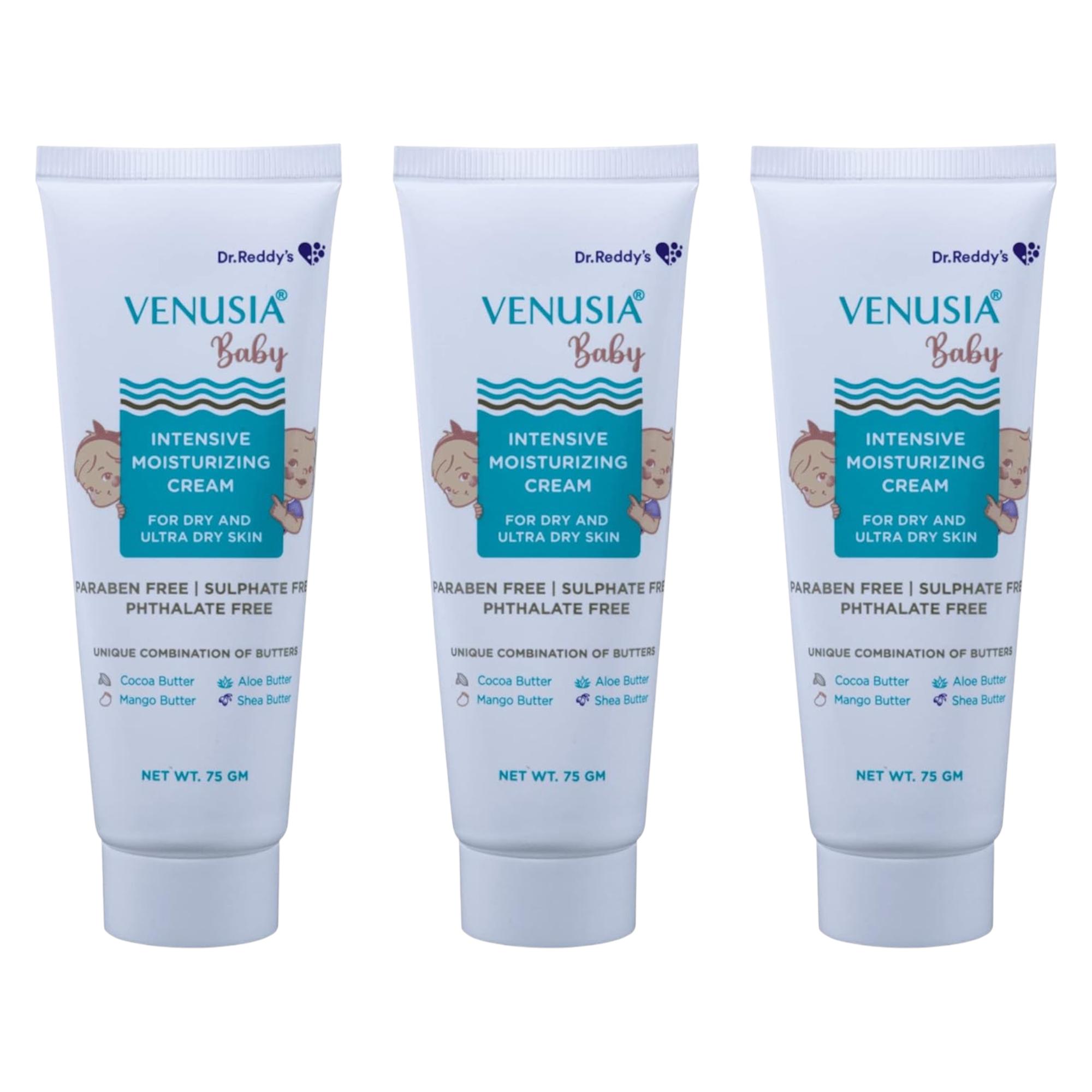 

ВЕНУСИЯ Доктор. Детский интенсивно увлажняющий крем Reddy s 75 г Упаковка из 3 штук | Нежный увлажняющий уход за кожей с маслами ши, алоэ, какао и манго