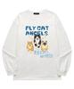 Wissi Fly Cat Long Sleeve T-Shirt (Wls041) White