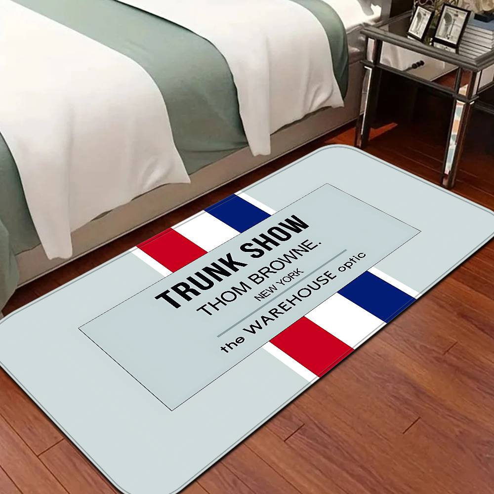 Fashion Brand T-Thom B-Brown Floor Mat INS Style Soft Bedroom Floor House Laundry Room Mat Anti-skid Household Carpets