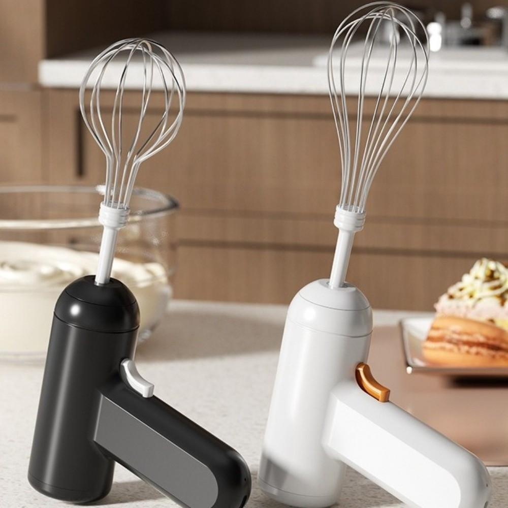 Handheld Electric Egg Beater Rechargeable Milk Frother Easy To Clean Cream Whisk Household
