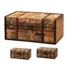 Jewelry Case with Lock Keep Neat Rivet Strong Vintage British Style Treasure Chest for Bedroom