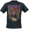 Flower Power Jimi Hendrix Band T-Shirt 100% Baumwolle Grafik-T-Shirt Herren Damen Sommer Streetwear Top