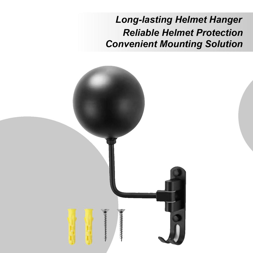 Helmet Hanger Adjustable Wall-Mounted Display Hook Motorcycle Helmet Stand For Home Bedrooms Living Room Garage Gear Clothes
