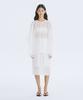 WNDERKAMMER Sheer Banding Skirt_White