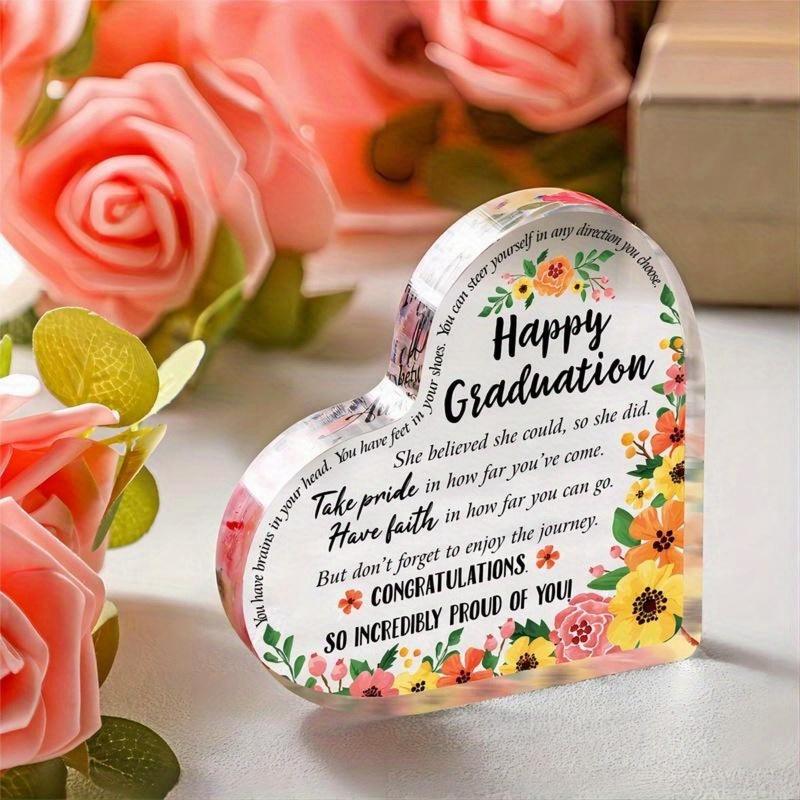 Teacher Appreciation Acrylic Heart. Keepsake & paperweight, a thoughtful gift from students.