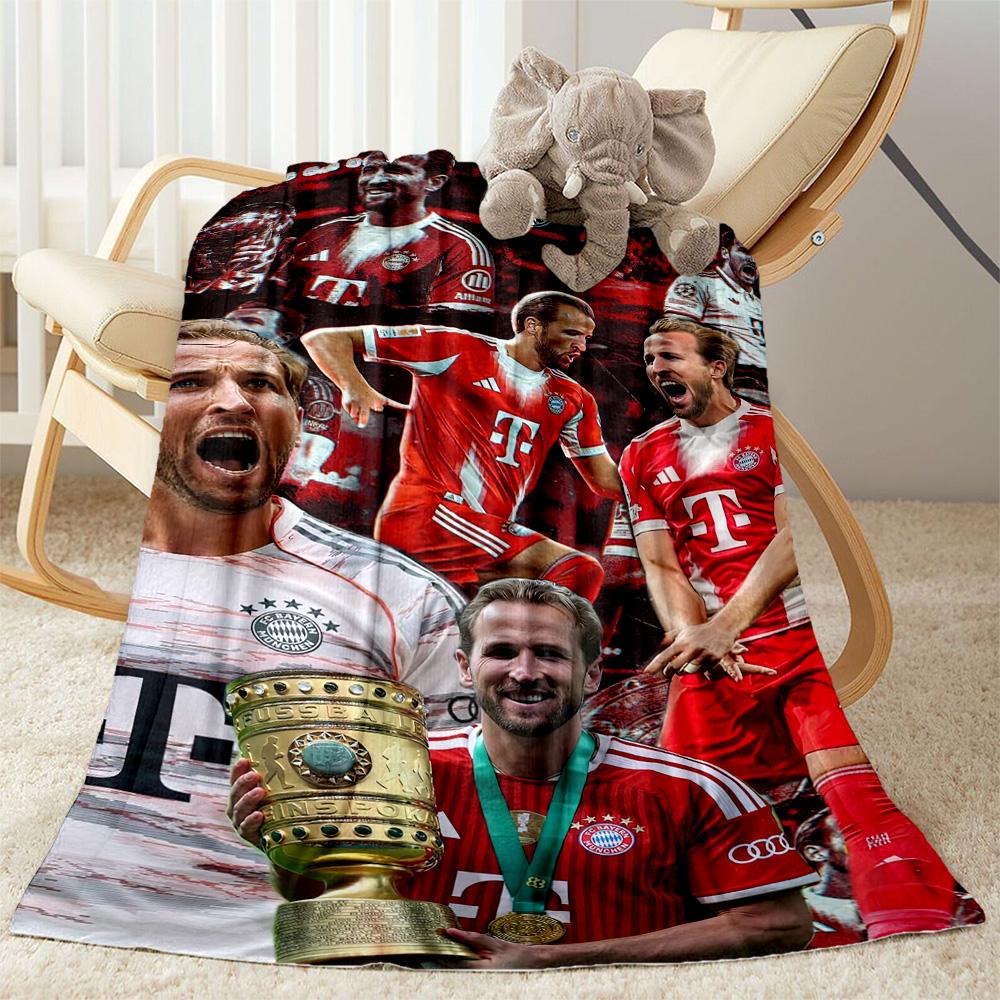 Bayern Munich Blanket Soft Warm Cozy Perfect for Picnics Office Bedding Four Seasons Universal Stylish Decor Suitable for Gifting Relatives and Friend