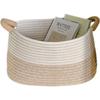 Rope Woven Baskets for Organizing Woven Rope Storage Basket Multifunctional Toy Basket for Desktop Nursery Office Bathroom Books