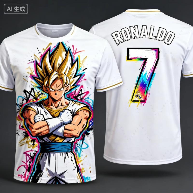 2026 Hot Japanese Anime Dragon Ball Z Majin Buu Specially Made Football Jersey T-Shirt Adult Men's