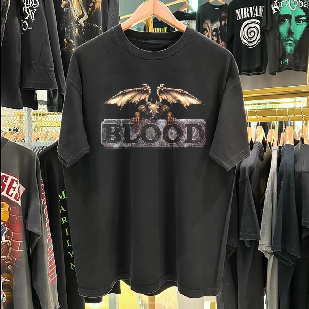 Blood Retro Gaming Unisex Gamer | Vintage T-Shirt