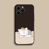 Sensei Natsume yuujinchou Nyanko Phone Case For iPhone 17,16,15,14,13,12,Pro,Max,Plus,E,SE4,Air,Mini Black Soft Cover