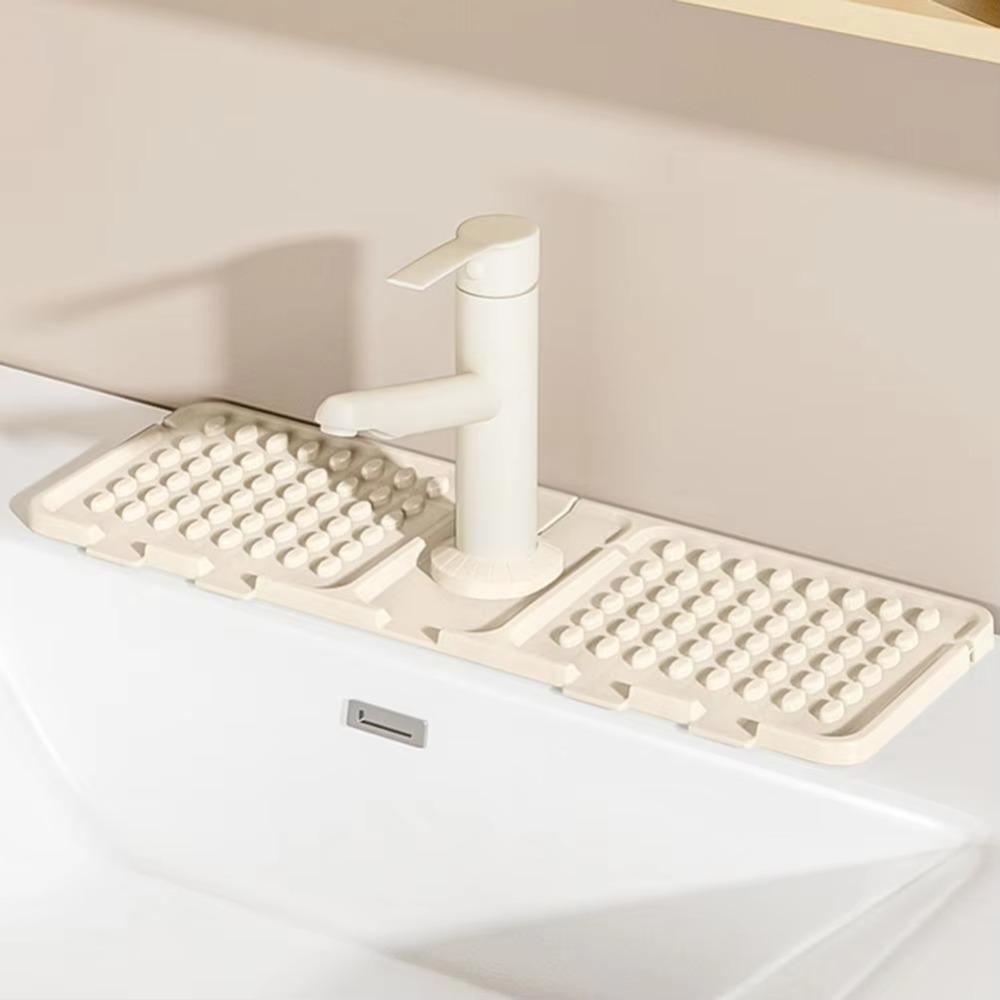 

Thickened Drain Mat with Drainage Edge Sink Splash-Proof Mat Faucet Drip Mat Bathroom
