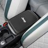 Leather Car Armrest Box Pad Car Center Console Arm Rest Protector Cover with Storage Pocket For Jeep Renegade Wrangler Jk Compas