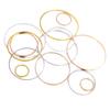 Copper Plated Earring Hoops: 20-50 Pieces (8-40mm, 60mm) Accessory Rings