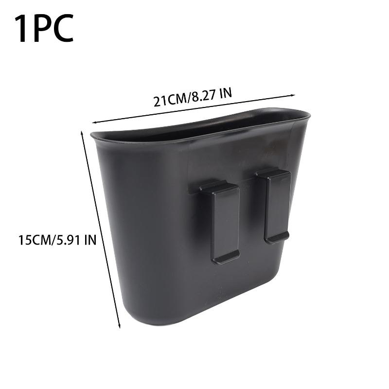 Mini Car Trash Can Hanging Car Storage Box Plastic Side Door Trash Can Integrated Built-in Trash Bag Auto Interior Accessories