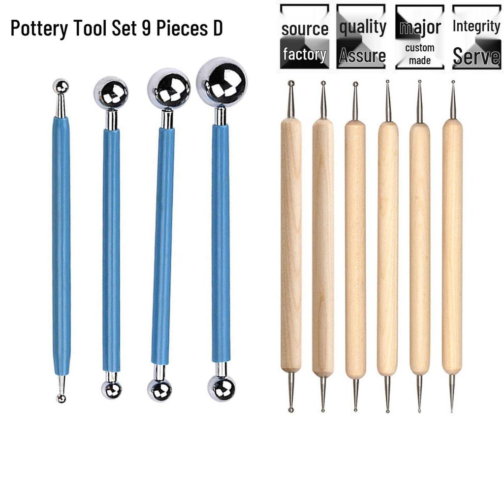 Children's 9-Piece Pottery and Sculpture DIY Tool Set