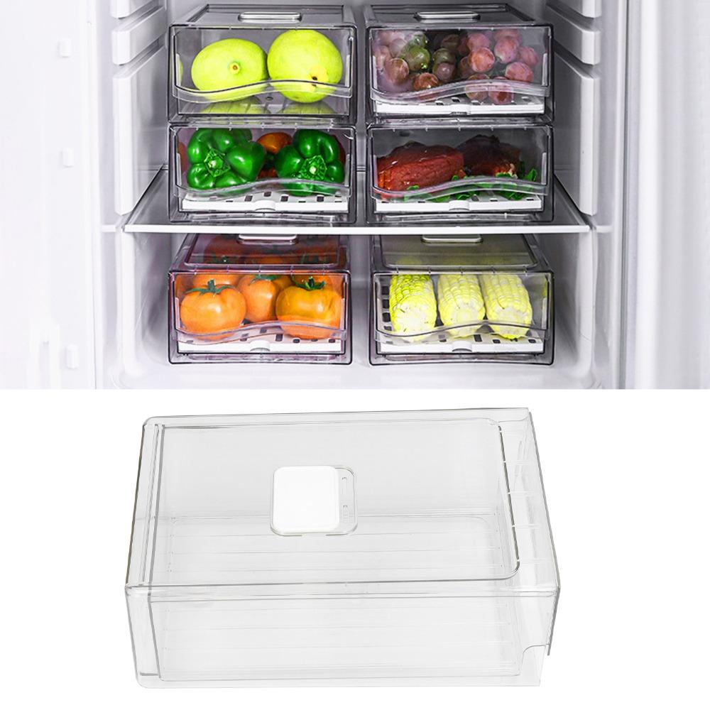 PET Pantry Organizer Bin S/L Produce Storage Container Refrigerator Storage Bin  Pantry Use